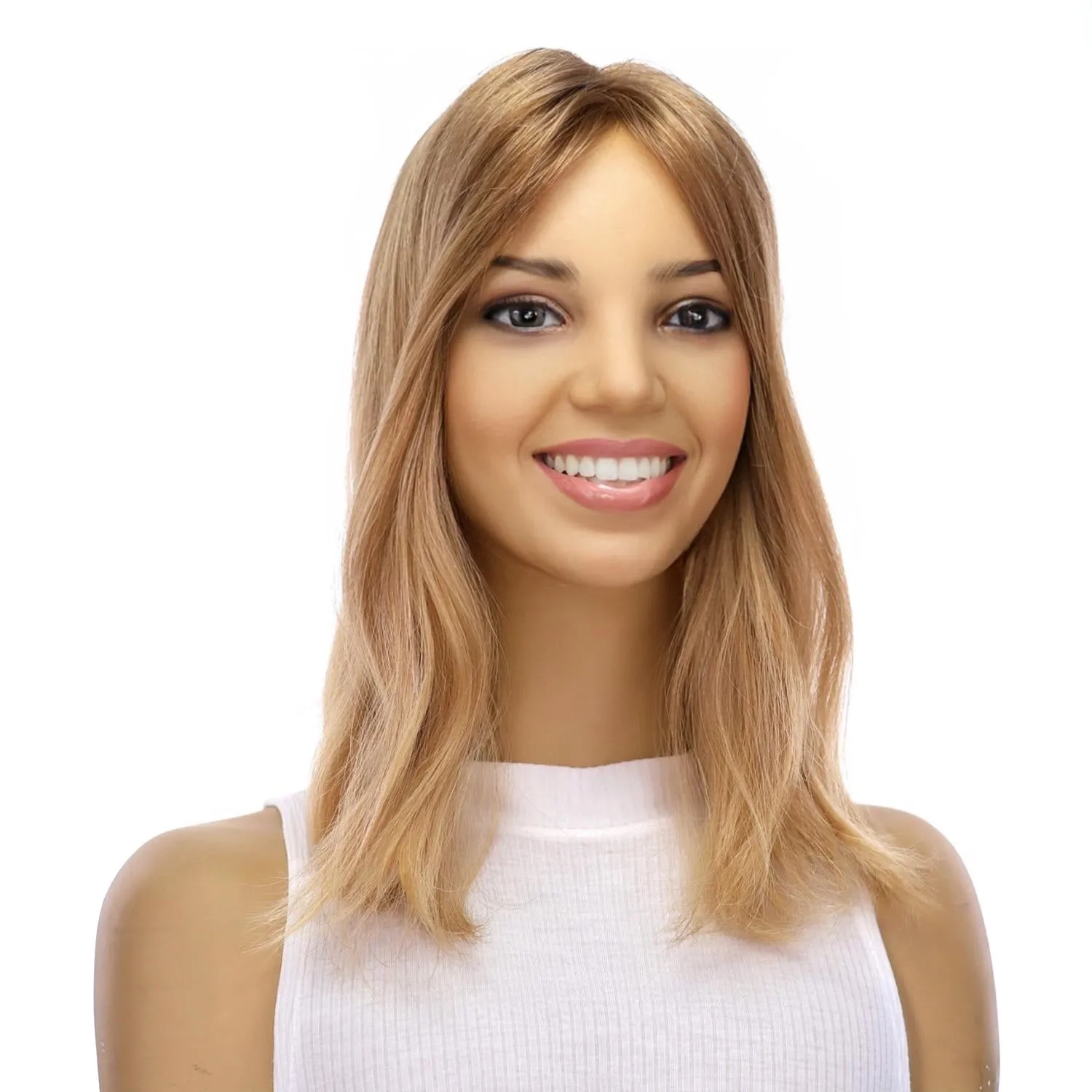 14" Topaz Lace Top Topper #16 Warm Dark Blonde
