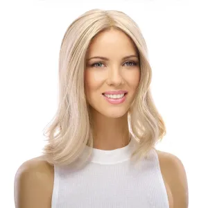 14" Topaz Lace Top Topper Platinum Blonde w/ No Rooting
