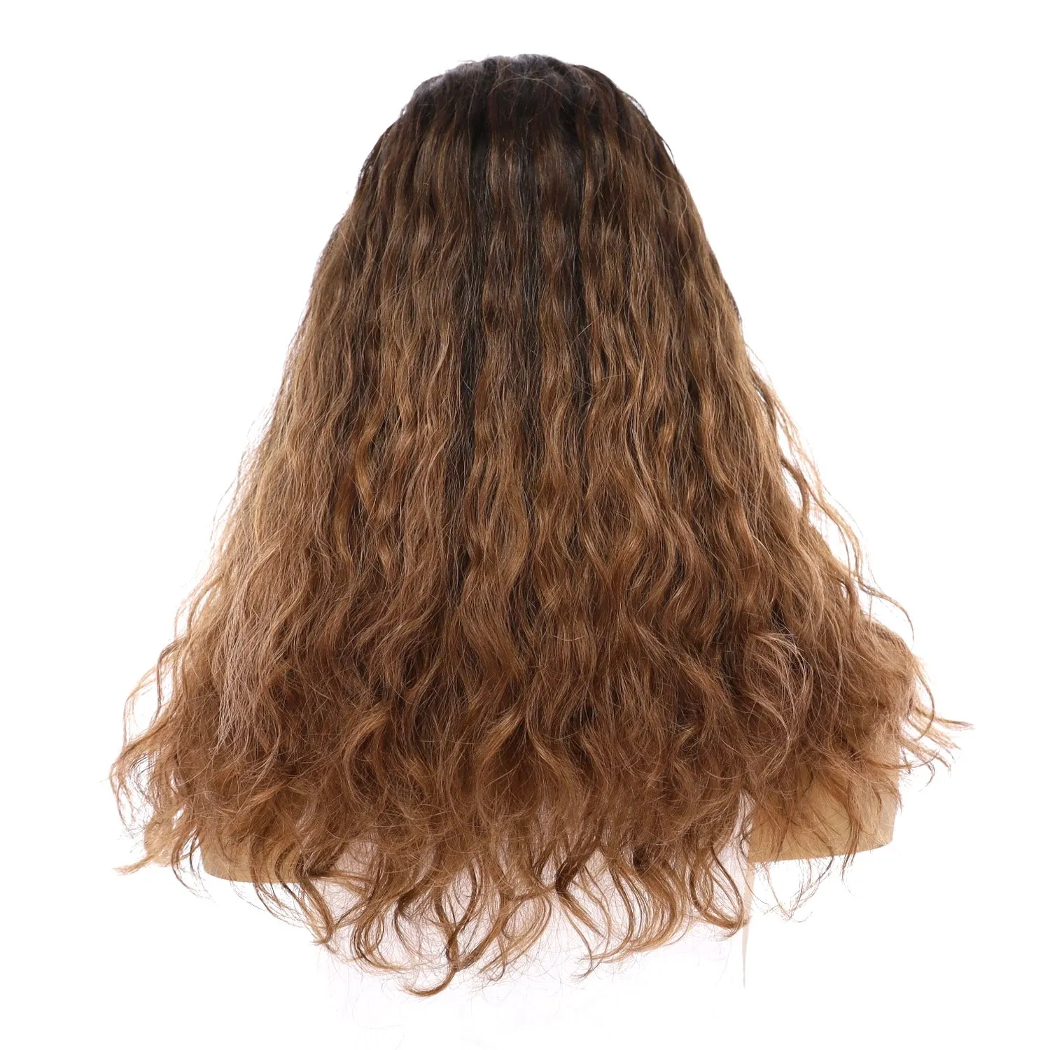 20" Divine Lace Top Topper Dark Brown Ombre Wavy