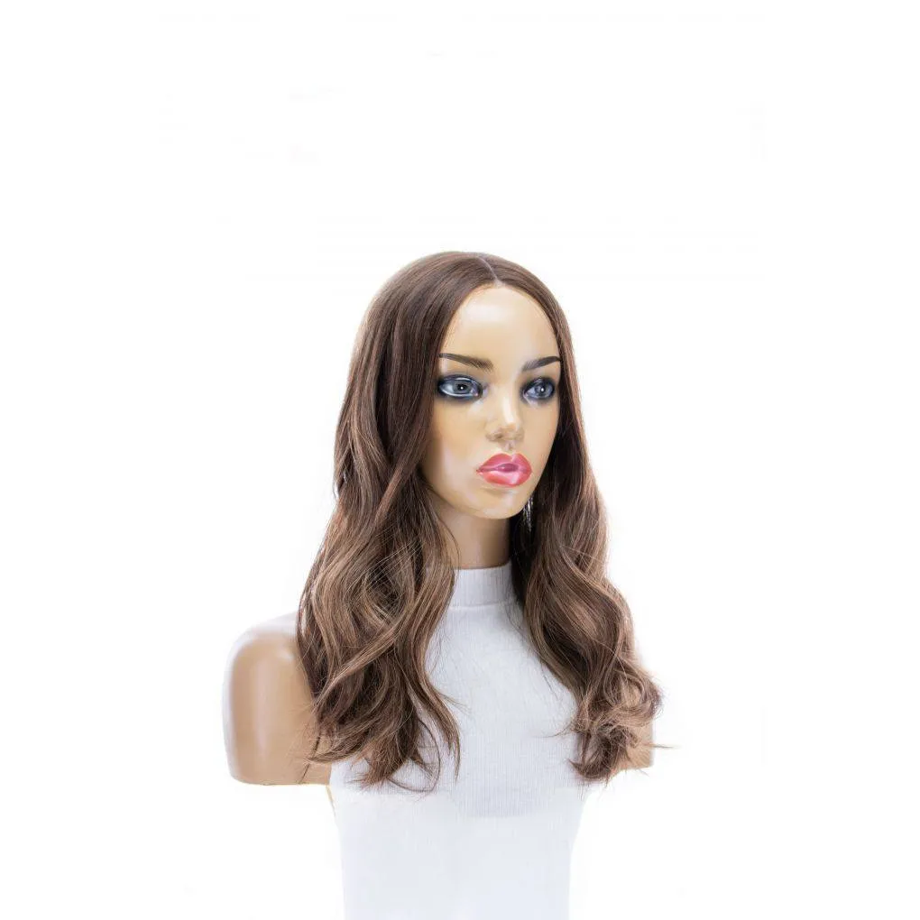 20" Divine Lace Top Topper Medium Brown Balayage