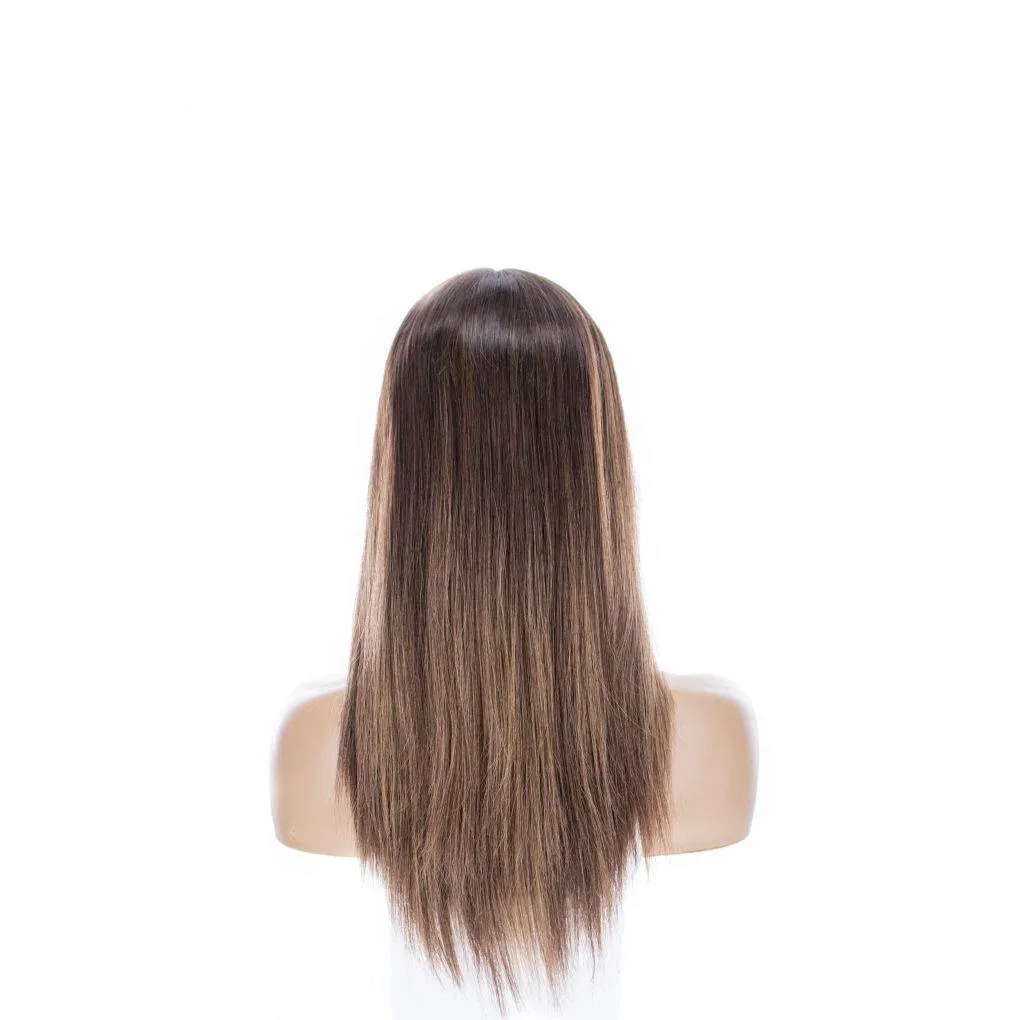20" Divine Lace Top Topper Medium Brown Balayage