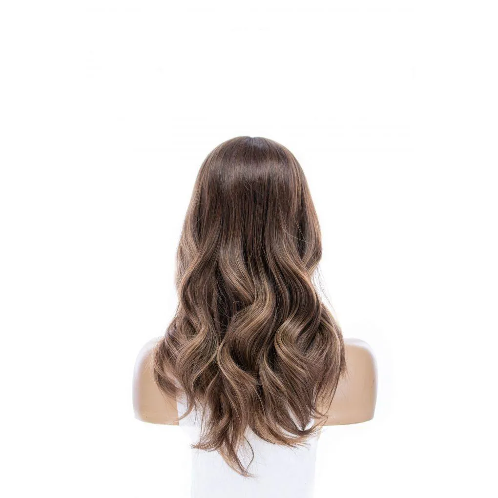 20" Divine Lace Top Topper Medium Brown Balayage