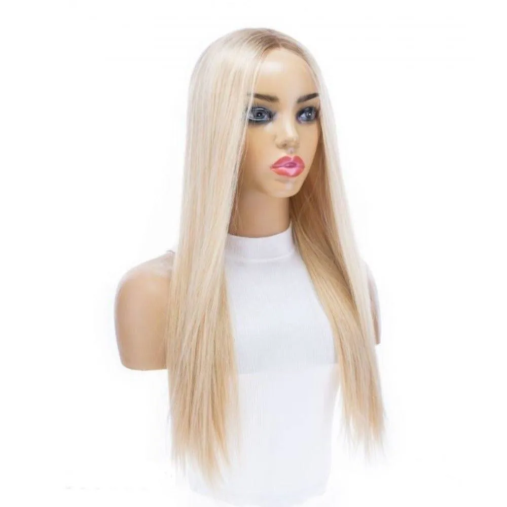 24" Divine Lace Top Topper Platinum Blonde