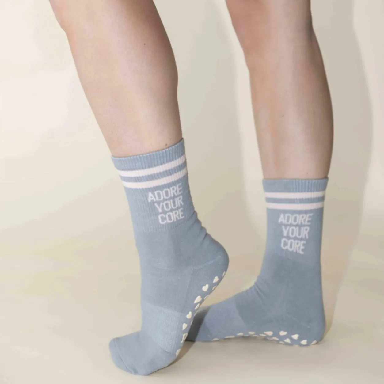 Adore Your Core - Crew Grip Sock (Barre / Pilates)