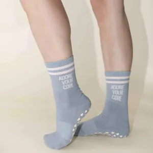 Adore Your Core - Crew Grip Sock (Barre / Pilates)