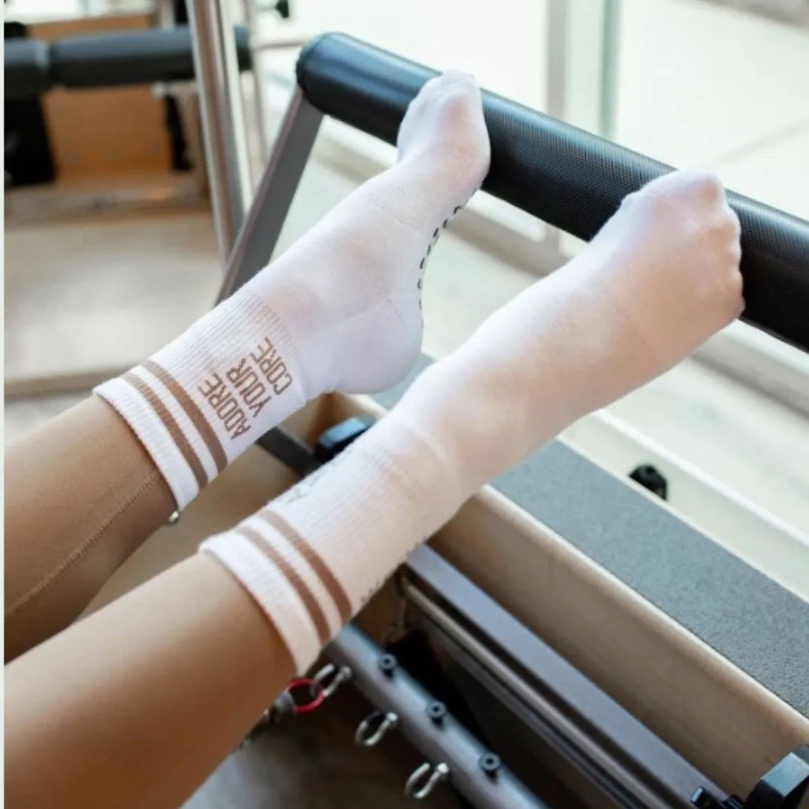 Adore Your Core - Crew Grip Sock (Barre / Pilates)