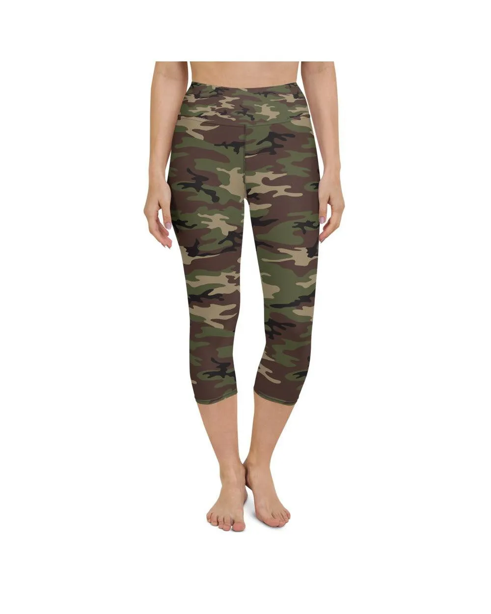 Army Camo Yoga Capris