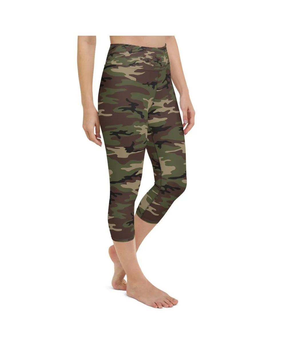 Army Camo Yoga Capris