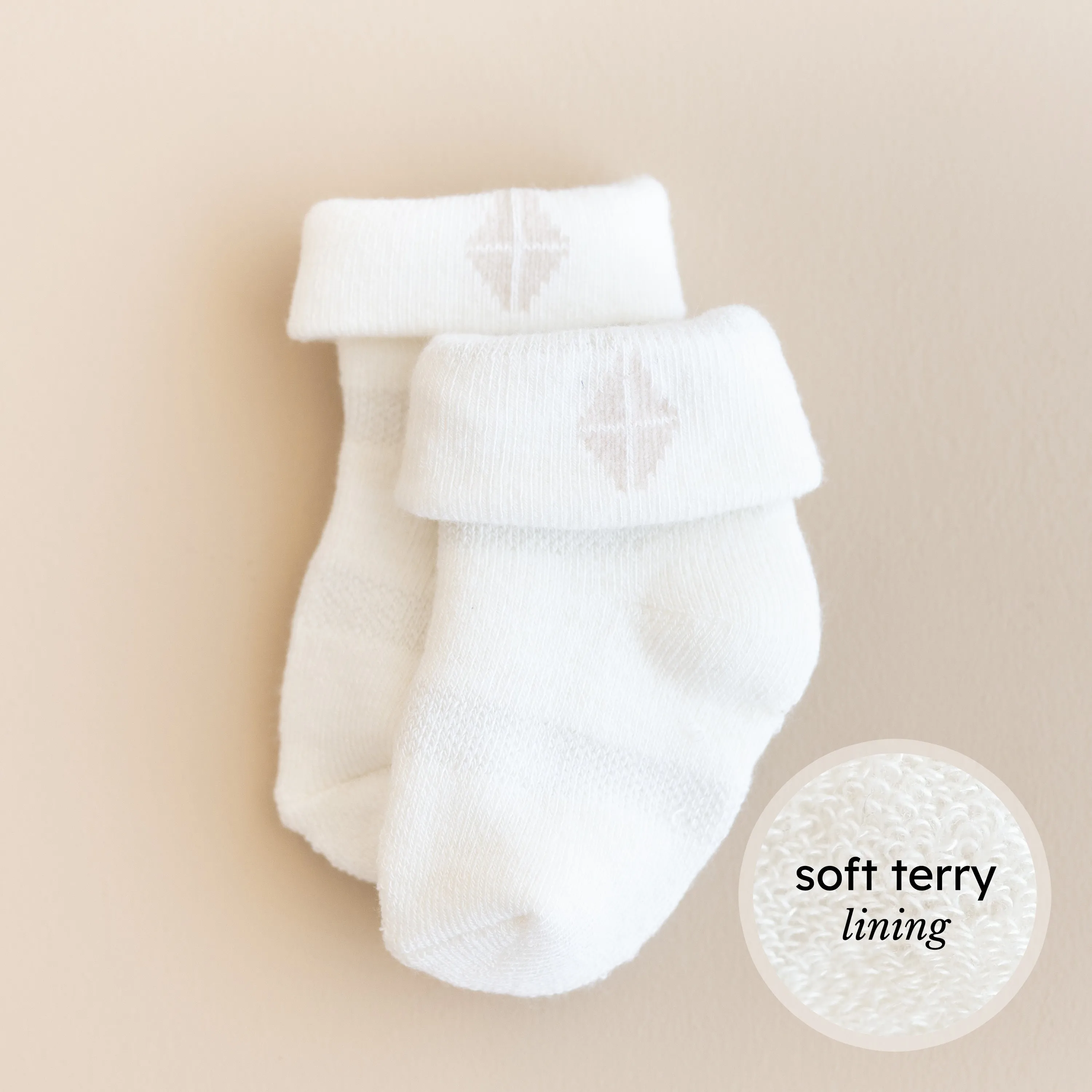 Baby 3-Pack Socks in Cloud