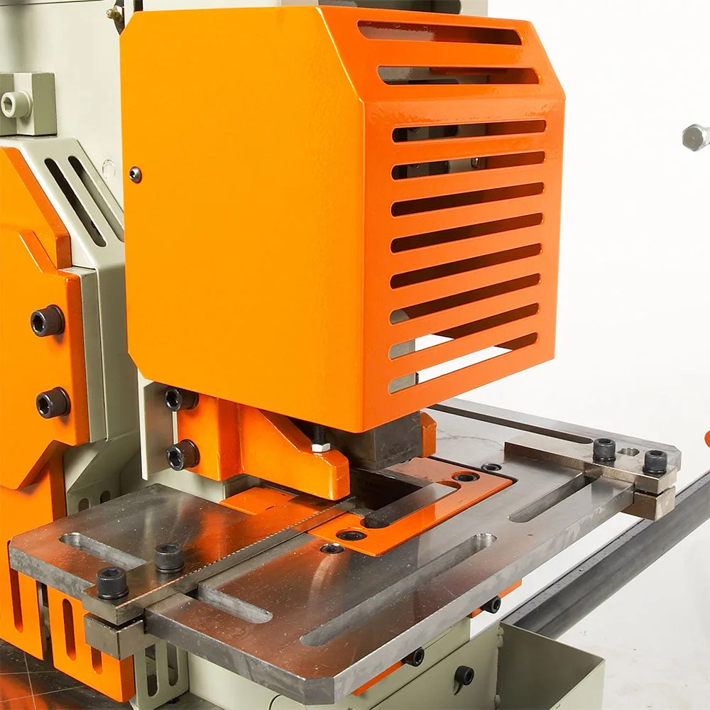 Baileigh 1007792 230V 220V 3PH 50 Ton 5 Station Ironworker w/ Welded Steel Plate