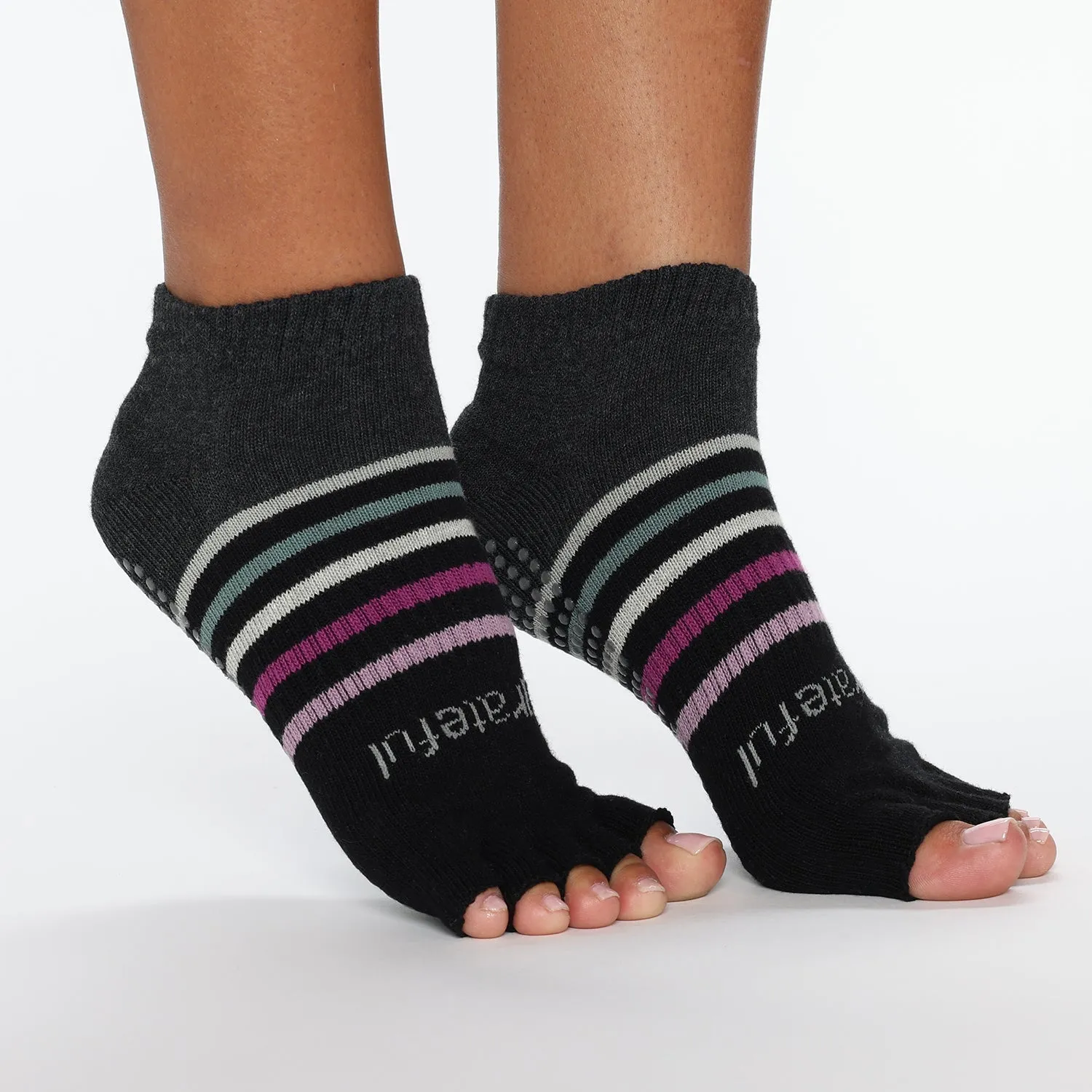 Be Grateful - Mystic Half Toe Grip Socks (Barre / Pilates)