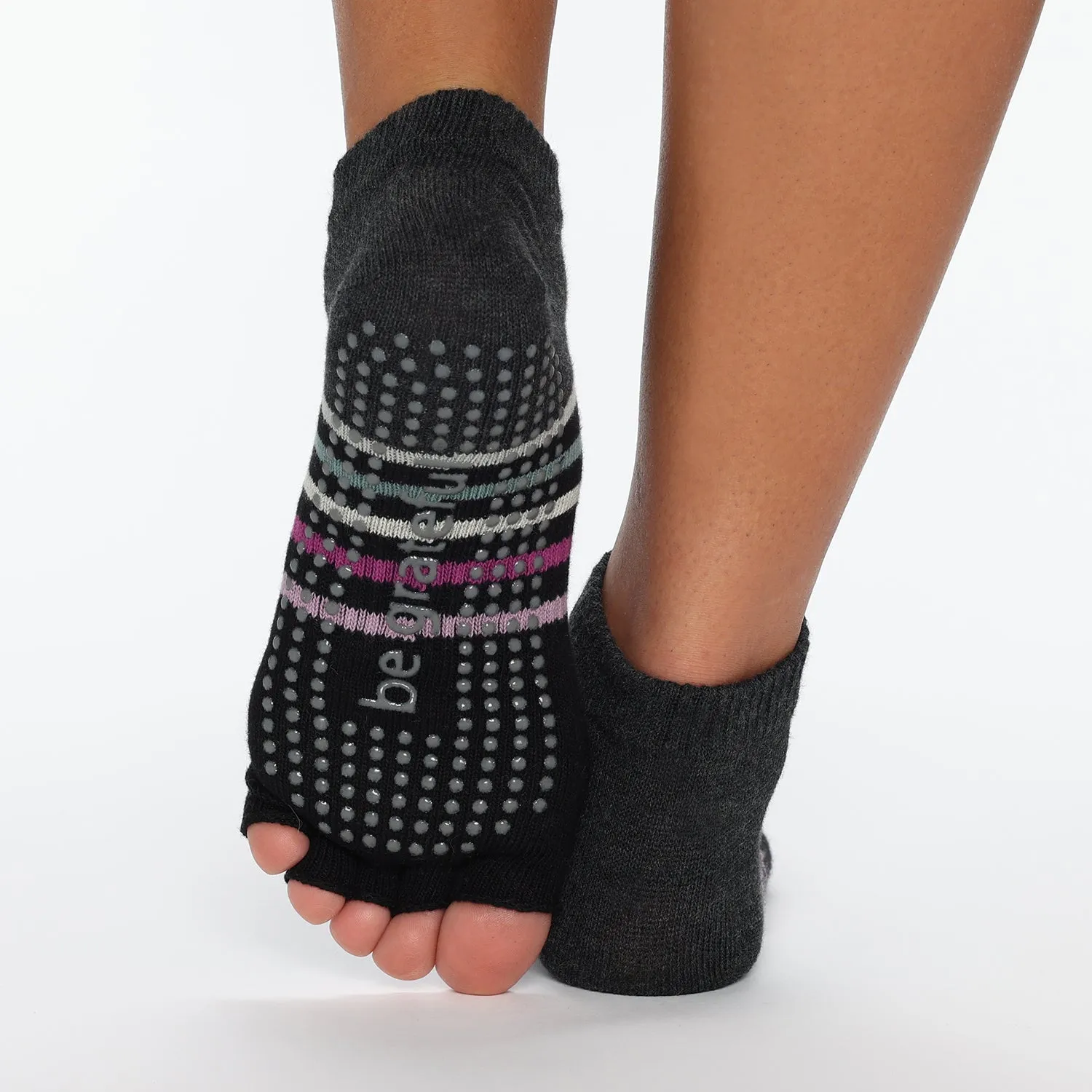 Be Grateful - Mystic Half Toe Grip Socks (Barre / Pilates)