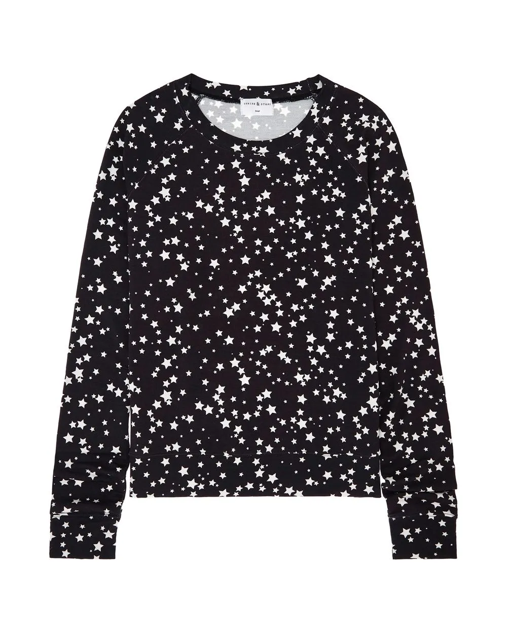 Black with White Star Sweatshirt
