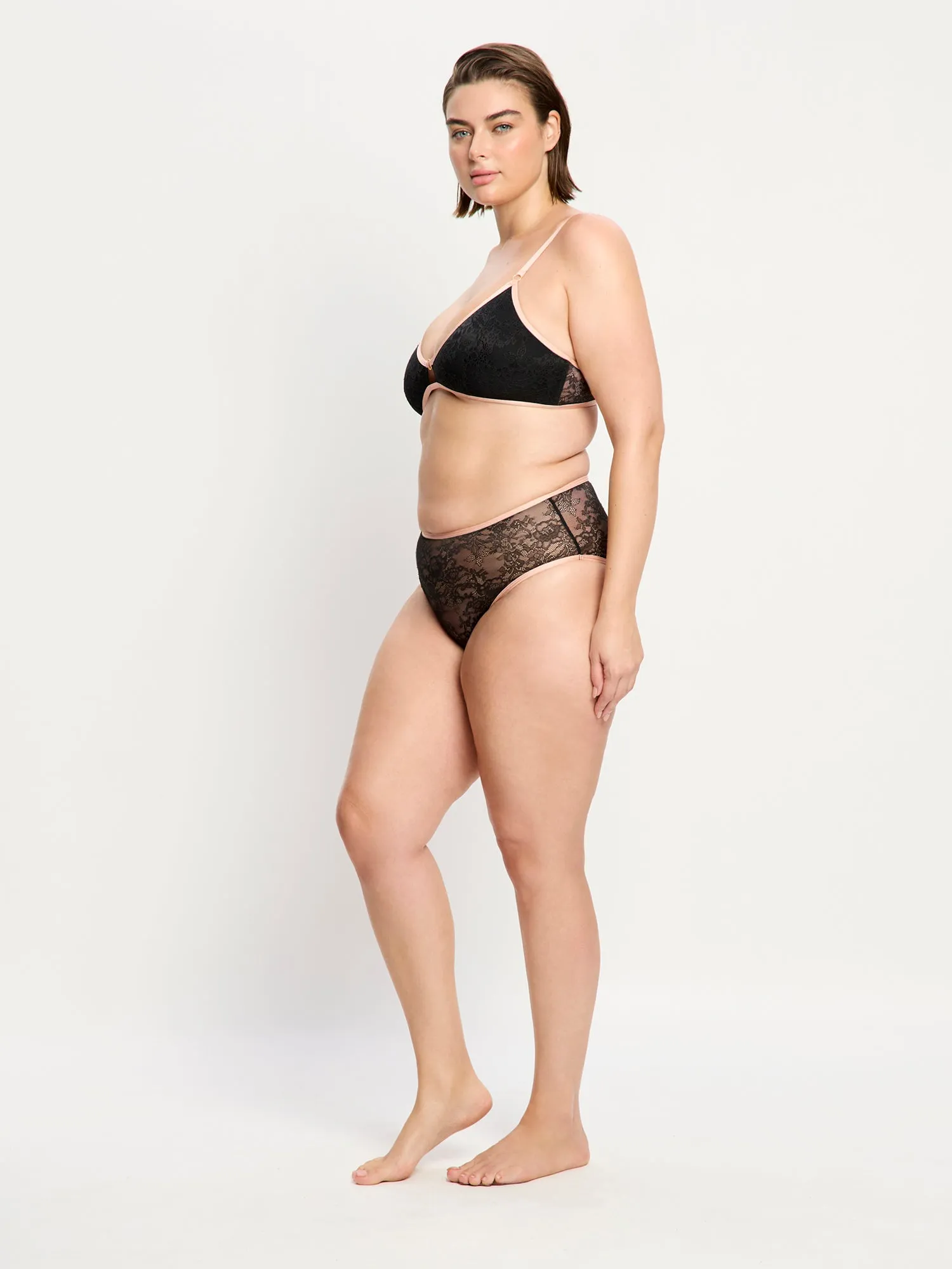 Bliss Hi Waist Brief Moderate Jet Black