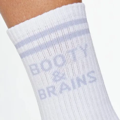 Booty and Brains - Crew Grip Sock (Barre / Pilates)