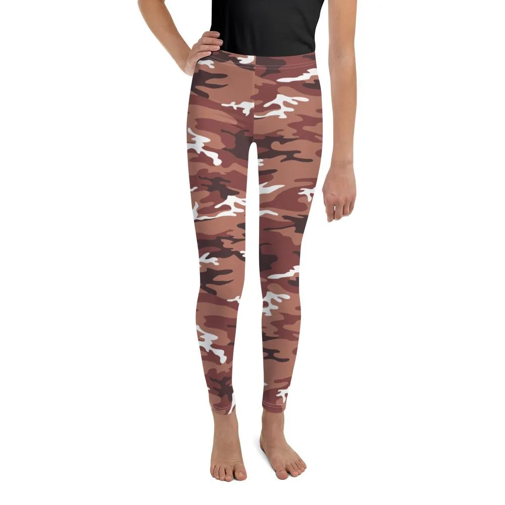 Brown Camo Youth Leggings