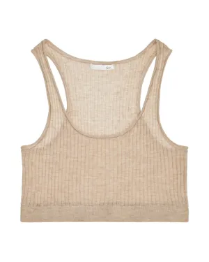 Cashmere Blend Minnie Crop Top