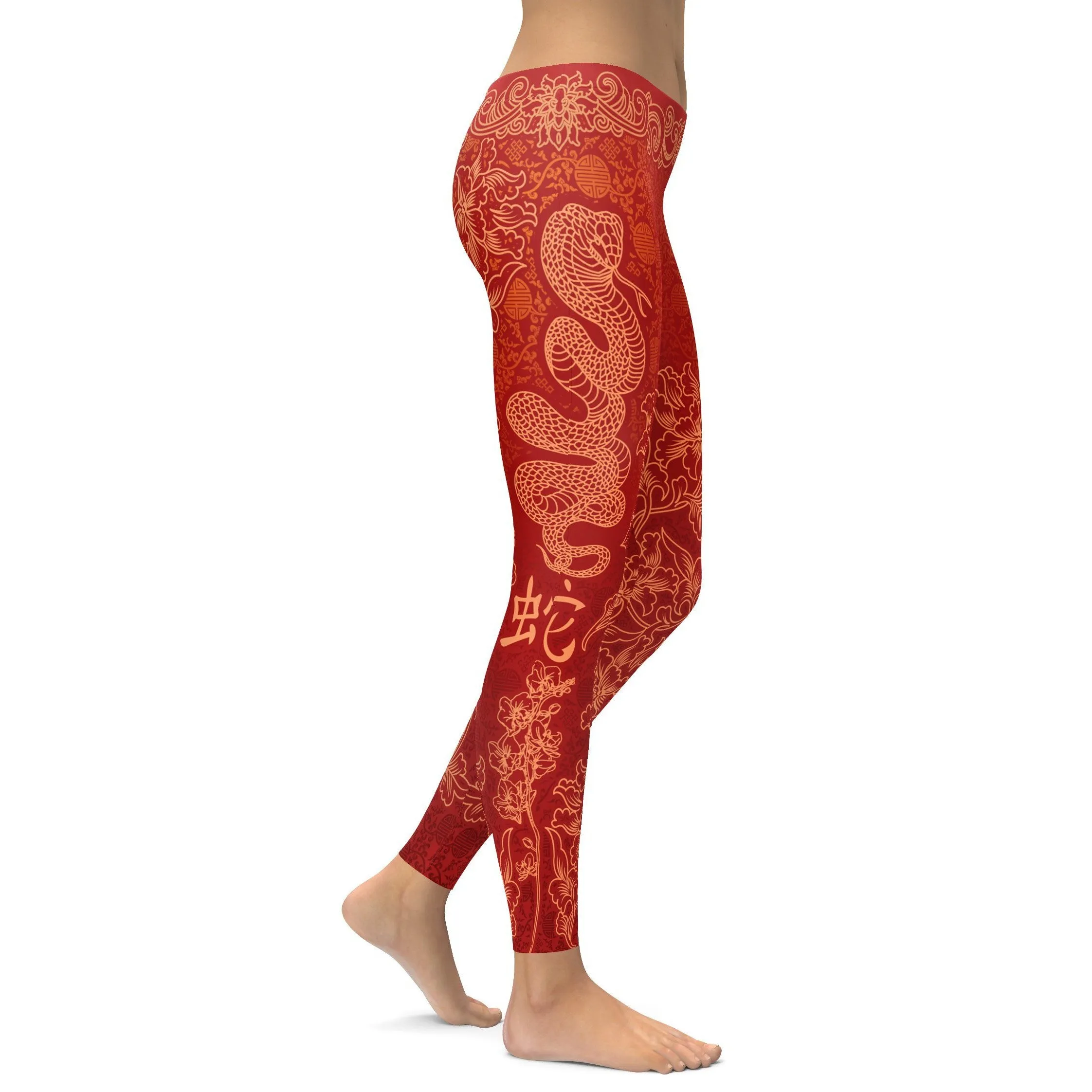 Chinese Zodiac Snake Leggings