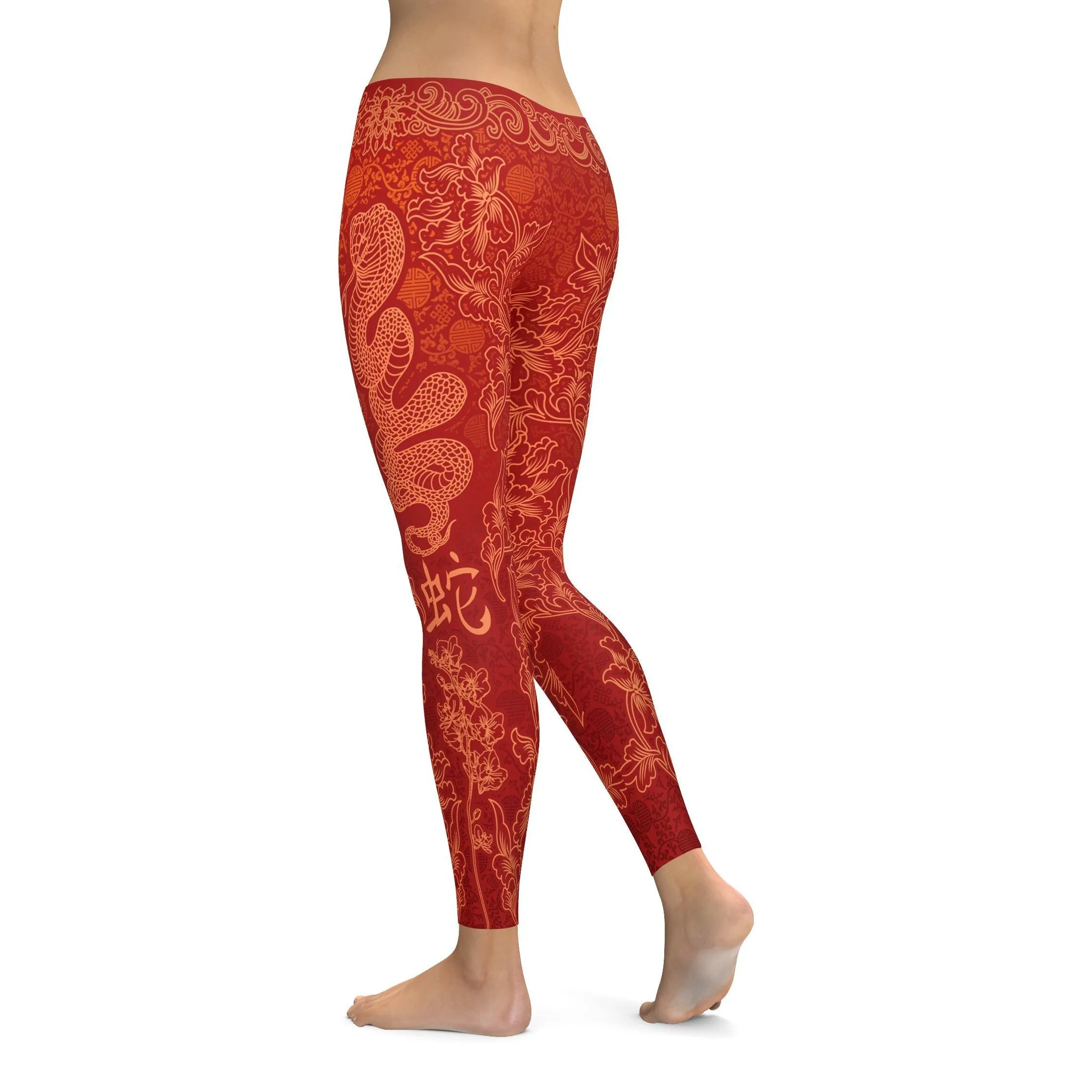 Chinese Zodiac Snake Leggings