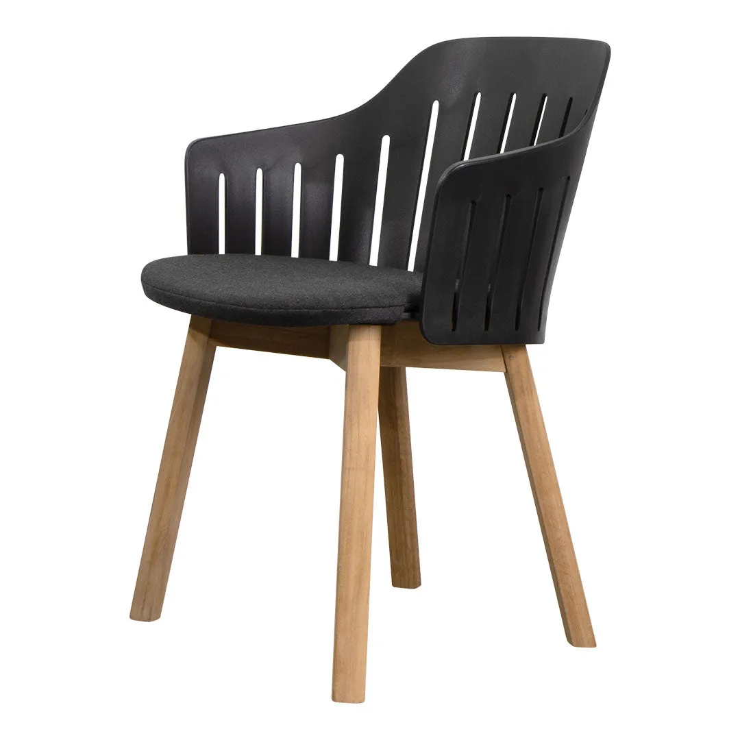 Choice Outdoor Chair - Wood Base - w/ Seat Cushion