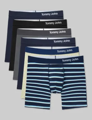 Cool Cotton Mid-Length Boxer Brief 6" (6-Pack)