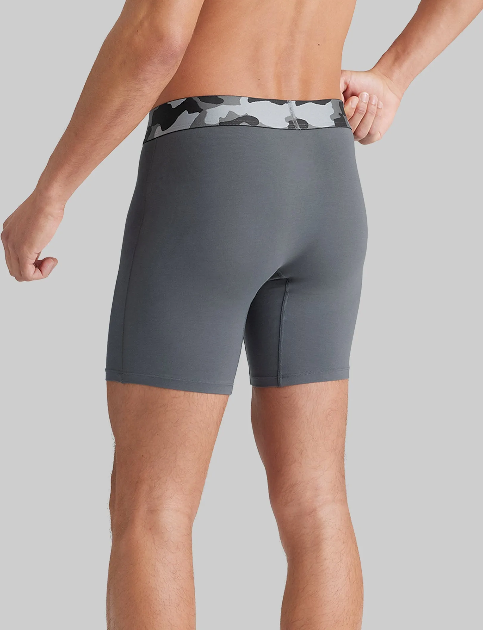 Cool Cotton Mid-Length Boxer Brief 6"