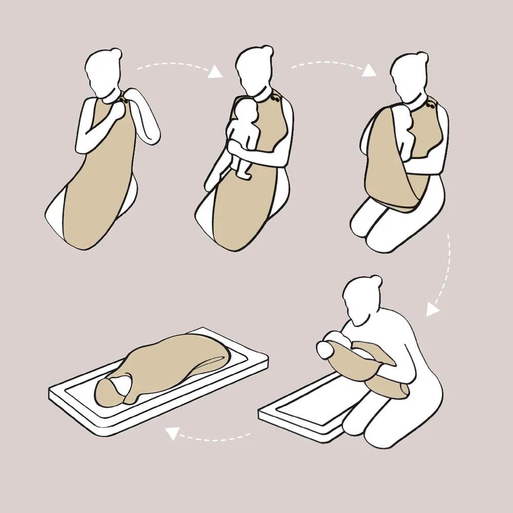 Cuddledry Hands Free Bath Towel Grey