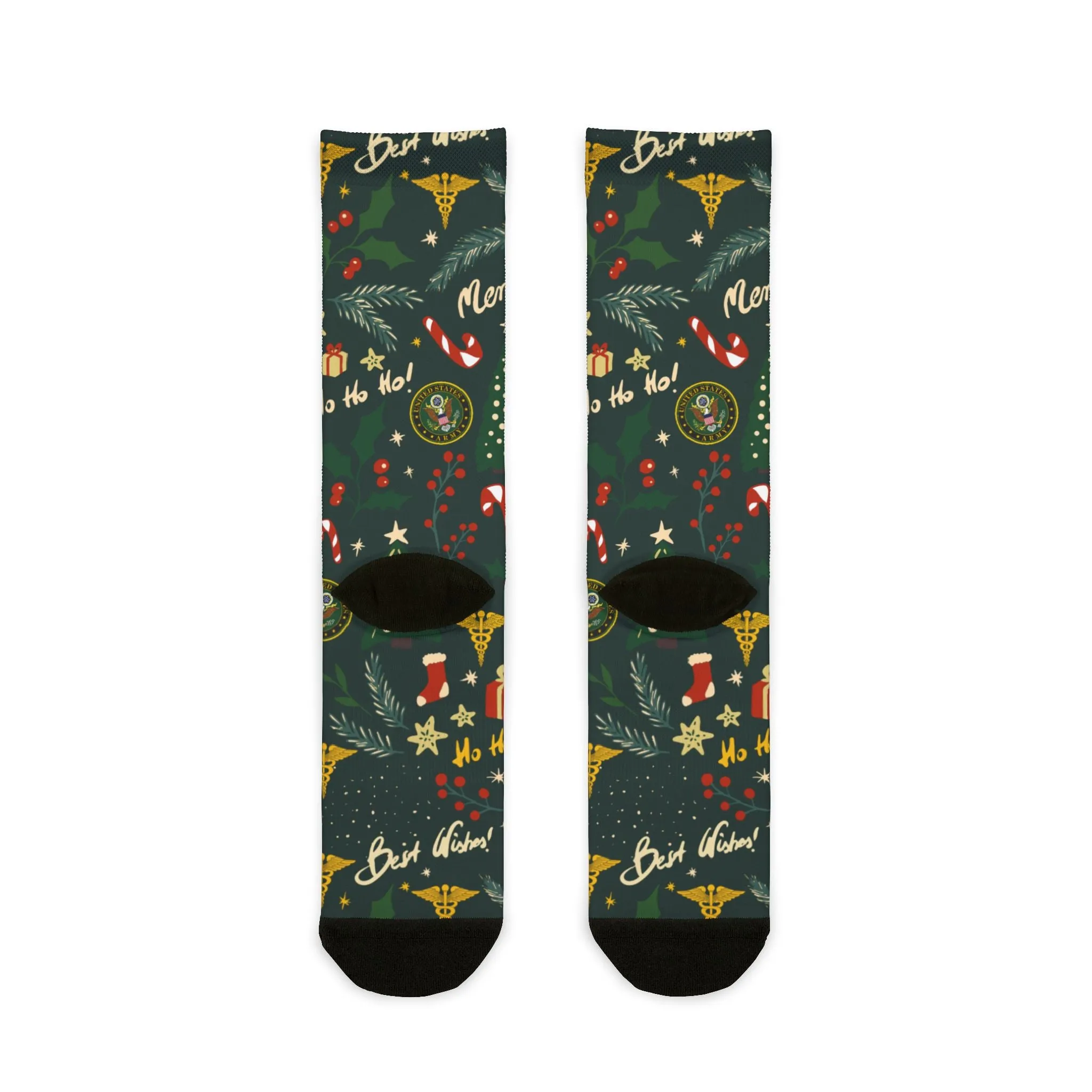 Custom US Military Ranks/Insignia All Over Prints Sublimation Crew Socks JSK05