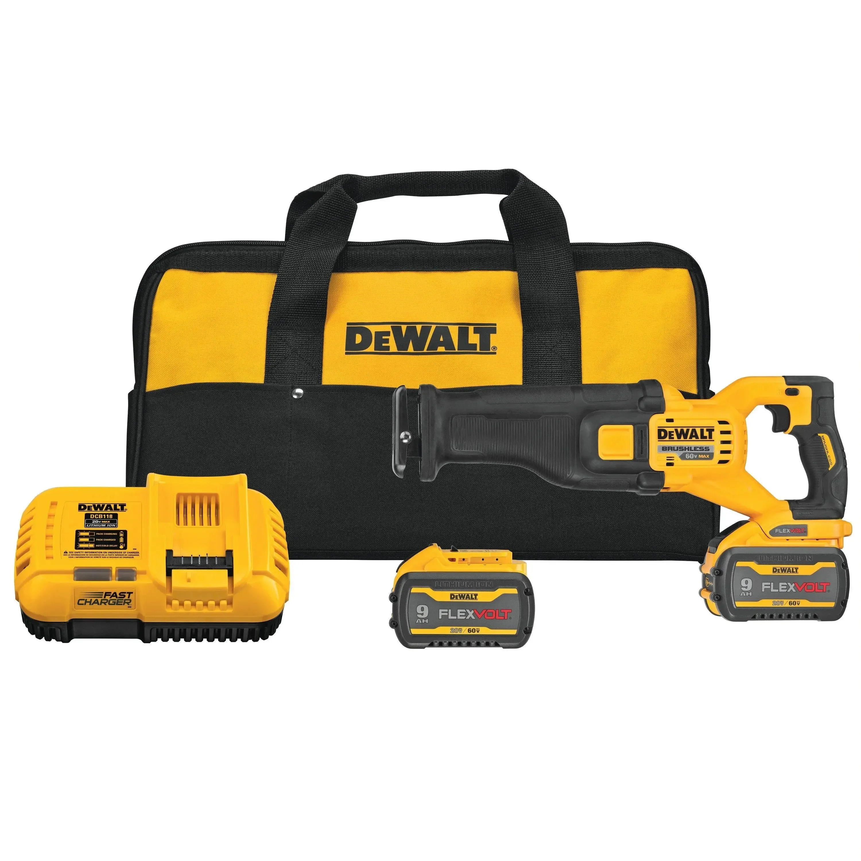 DeWalt DCS389X2  -  Gen 2 - 60V  BRUSHLESS RECIPROCATING SAW KIT (2 - DCB609