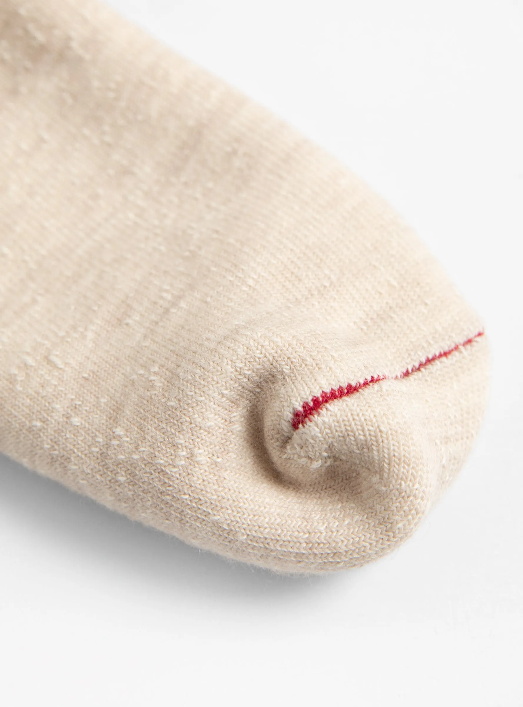 Double Face Merino Wool Crew Socks Oatmeal
