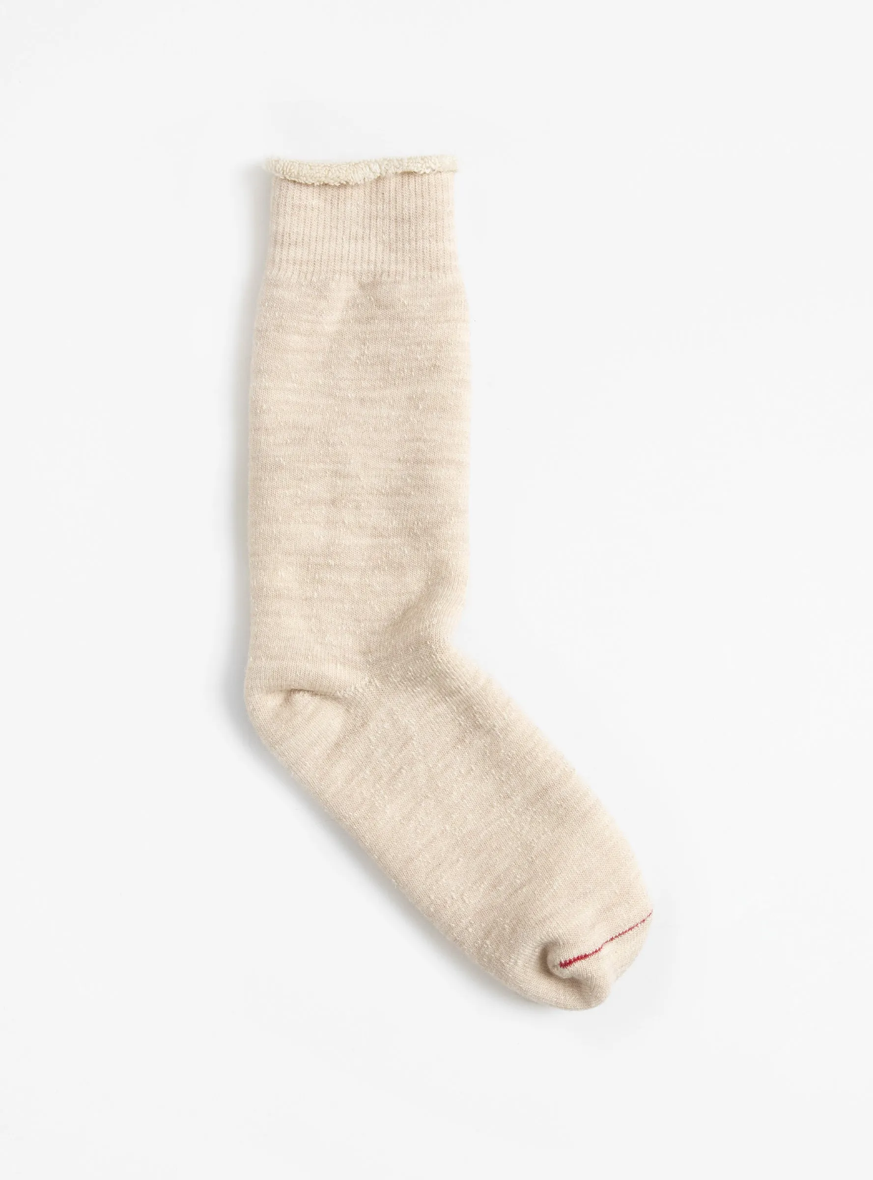 Double Face Merino Wool Crew Socks Oatmeal
