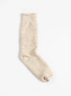 Double Face Merino Wool Crew Socks Oatmeal