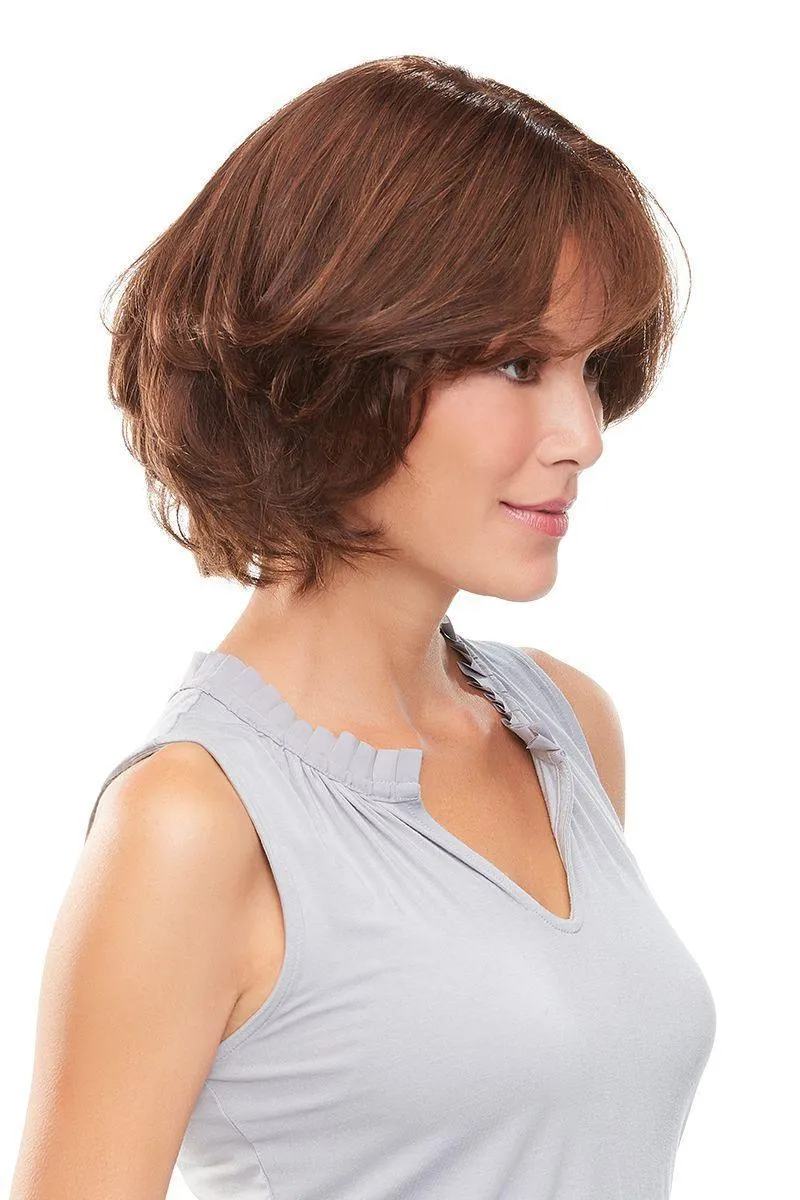 easiPart French 8" HH Hairpiece by easiHair |Human Hair (French Drawn Base) | Clearance Sale