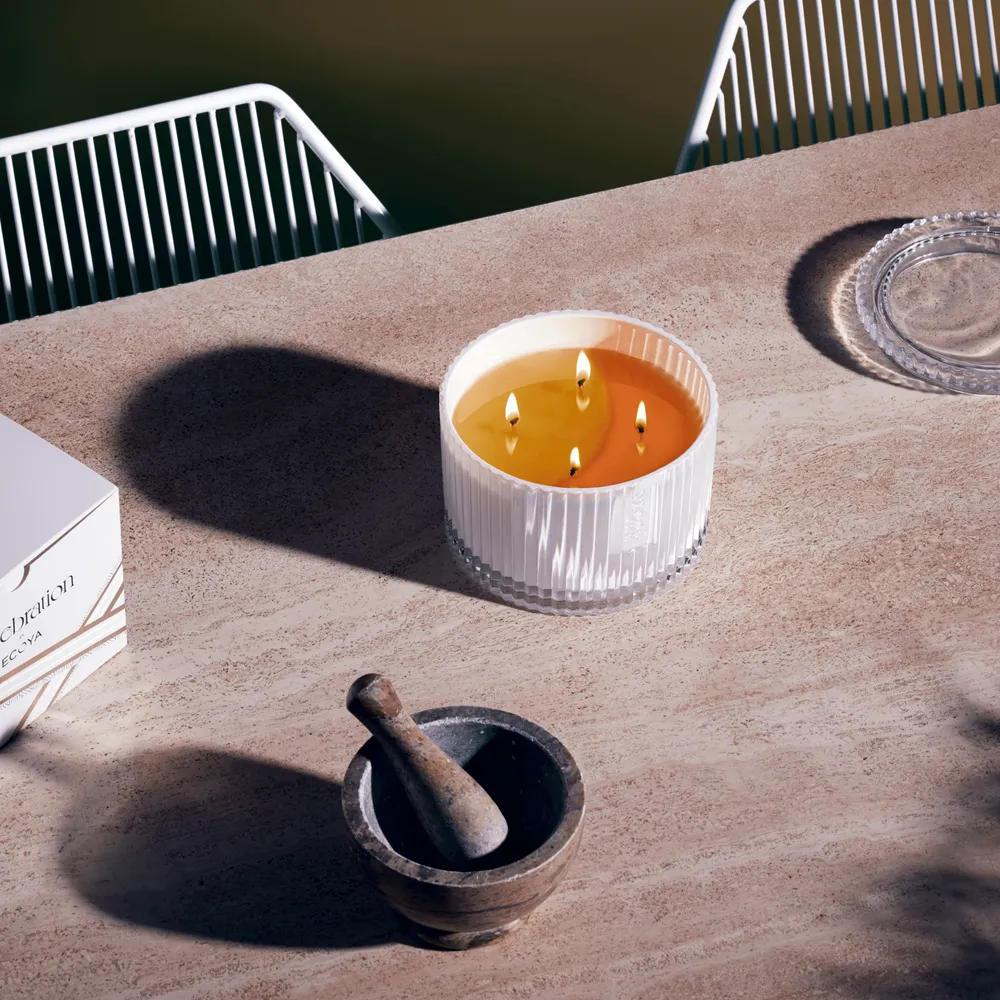Ecoya Grand Celebration Candle White Musk & Vanilla