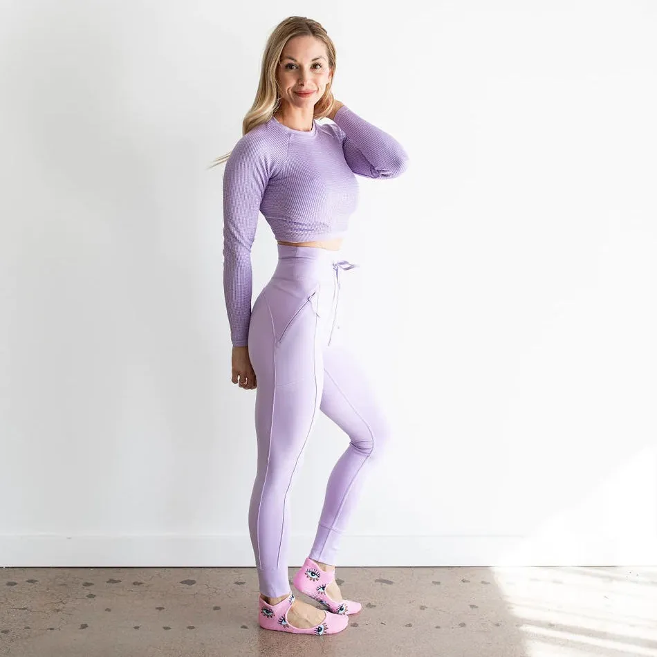 Evil Eye - Pink - Ballet - Grip Sock (Barre / Pilates)