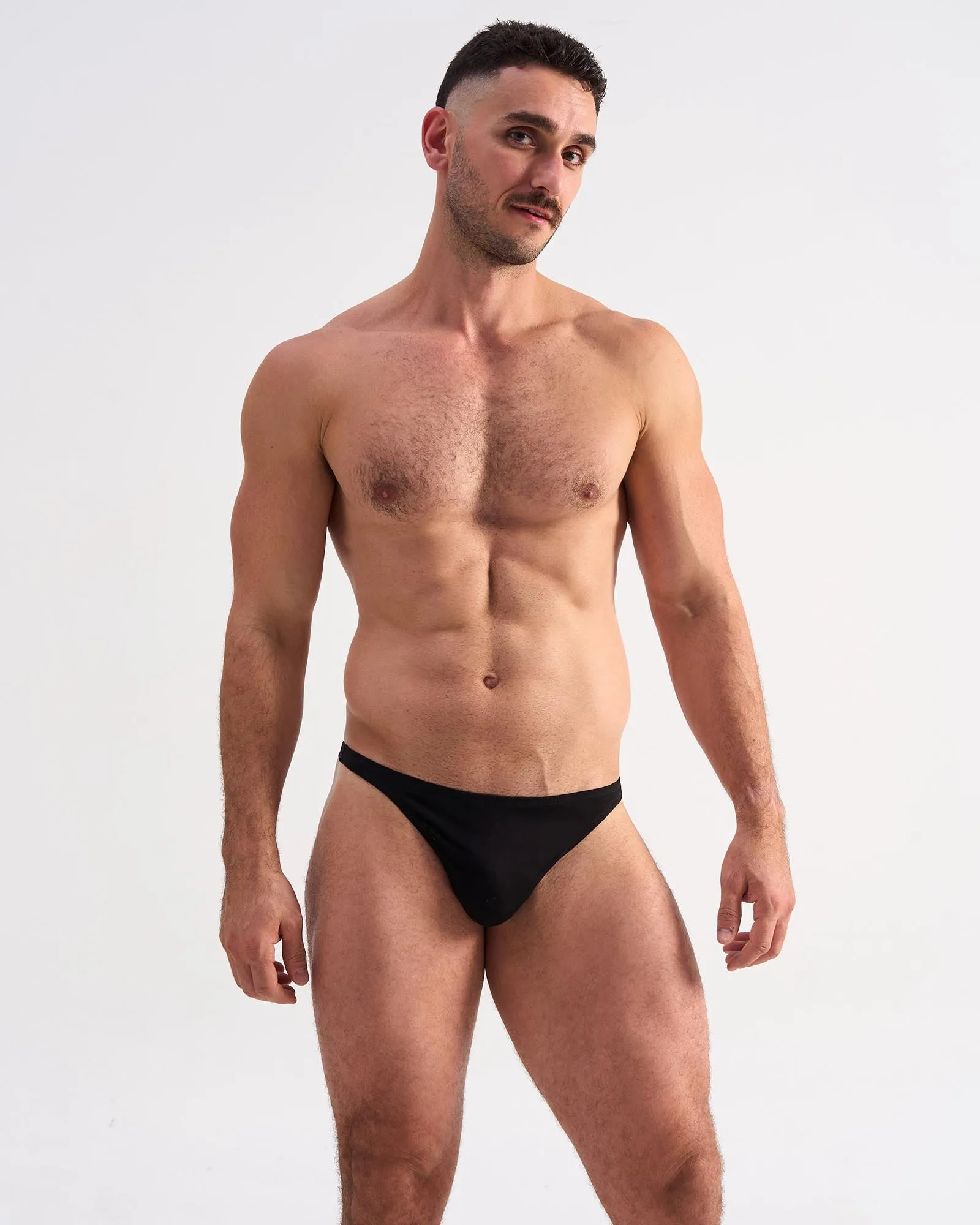 Flirt Cotton Thong - Black