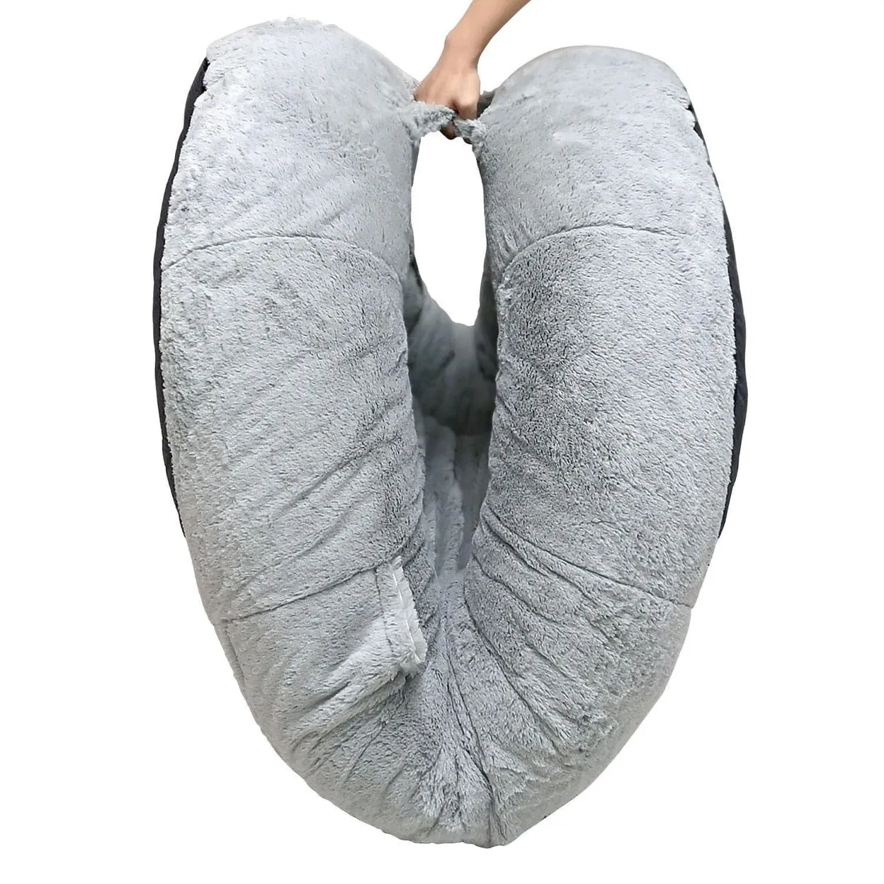 Fond & Found 990321184 Large Cozy Plush Pet Bed, 68" x 38" x 10"