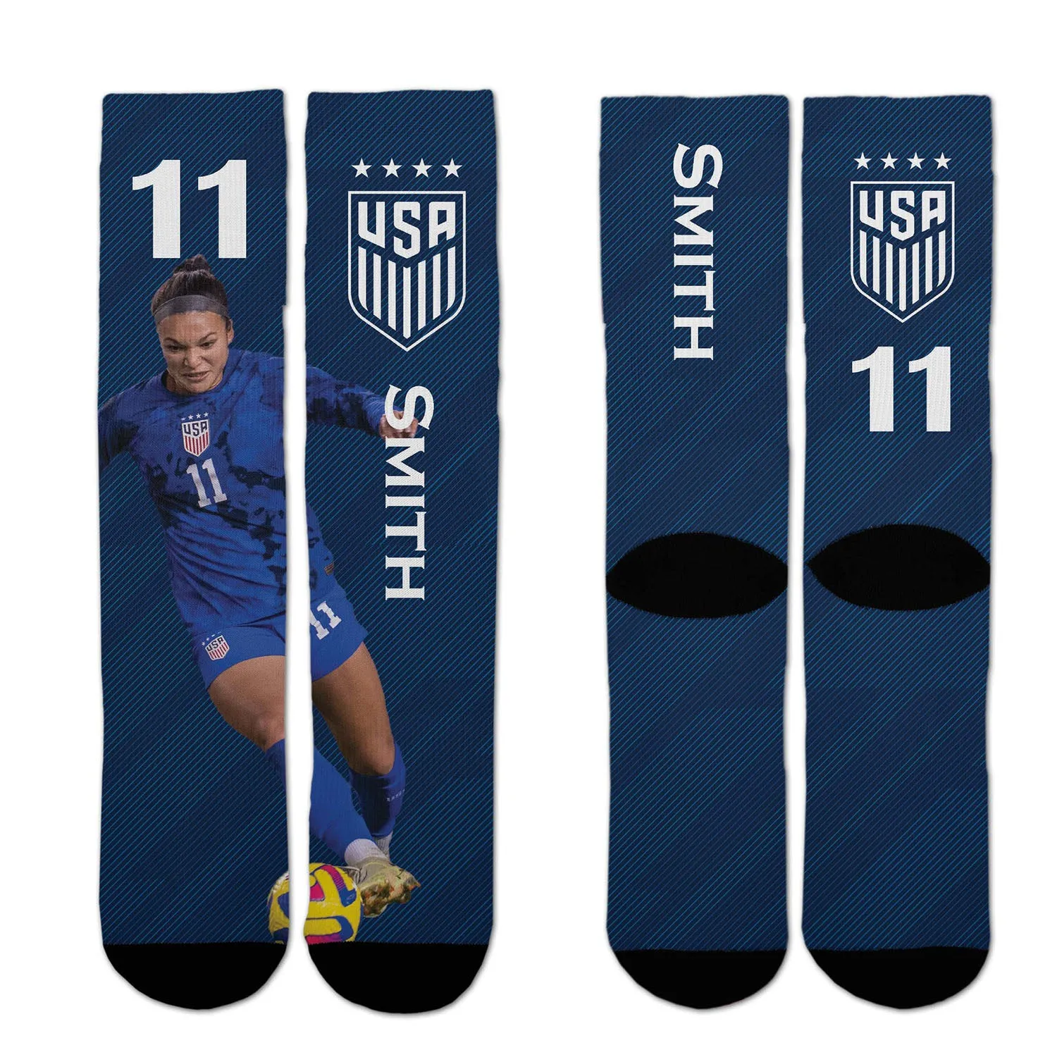 For Bare Feet Smith 11 Slash Navy Socks