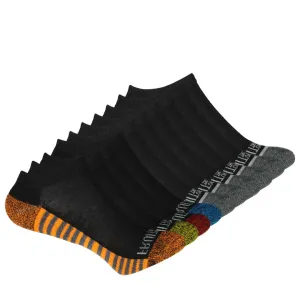 Fruit Of The Loom - Kids' 10 Pack No Show Sock (FRB10293NX BKAST)