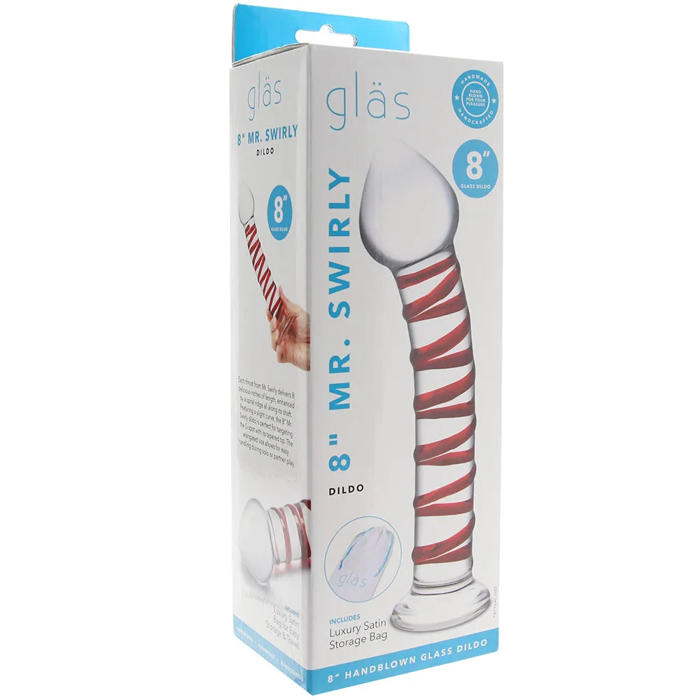 gläs 8 Inch Mr. Swirly Dildo