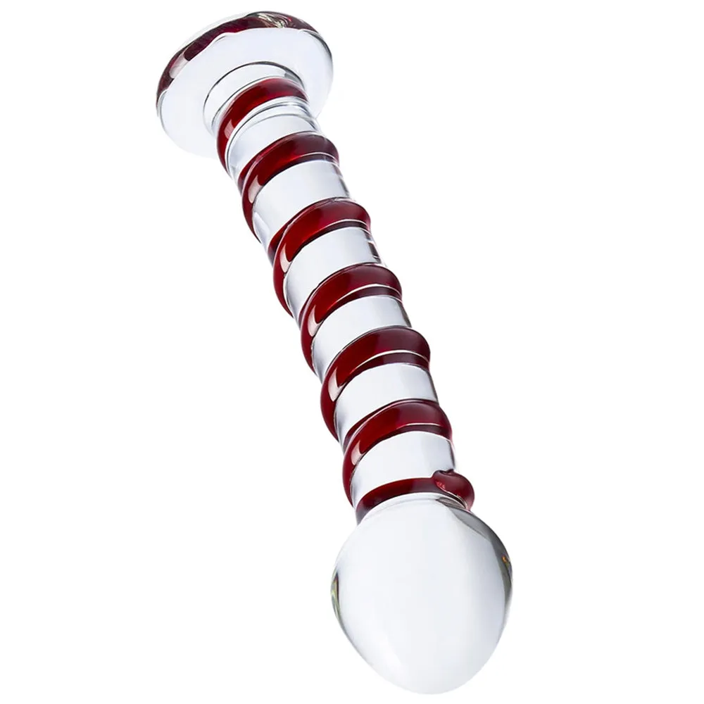 gläs 8 Inch Mr. Swirly Dildo