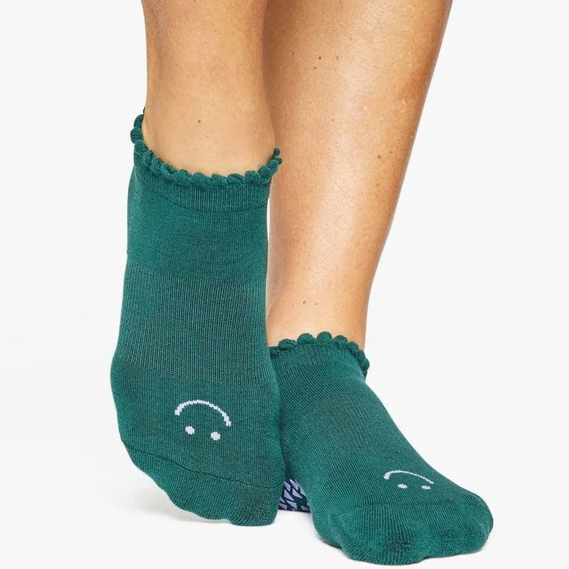 Happy Grip Sock - Dark Green