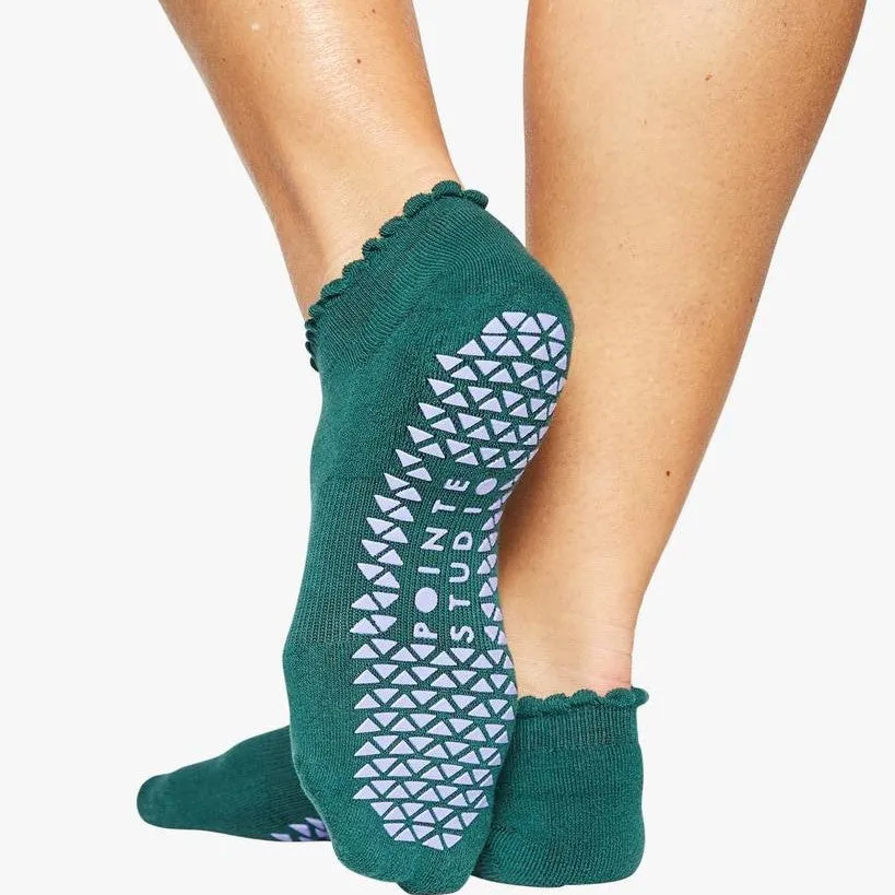 Happy Grip Sock - Dark Green