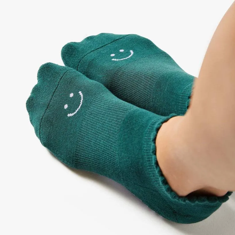 Happy Grip Sock - Dark Green