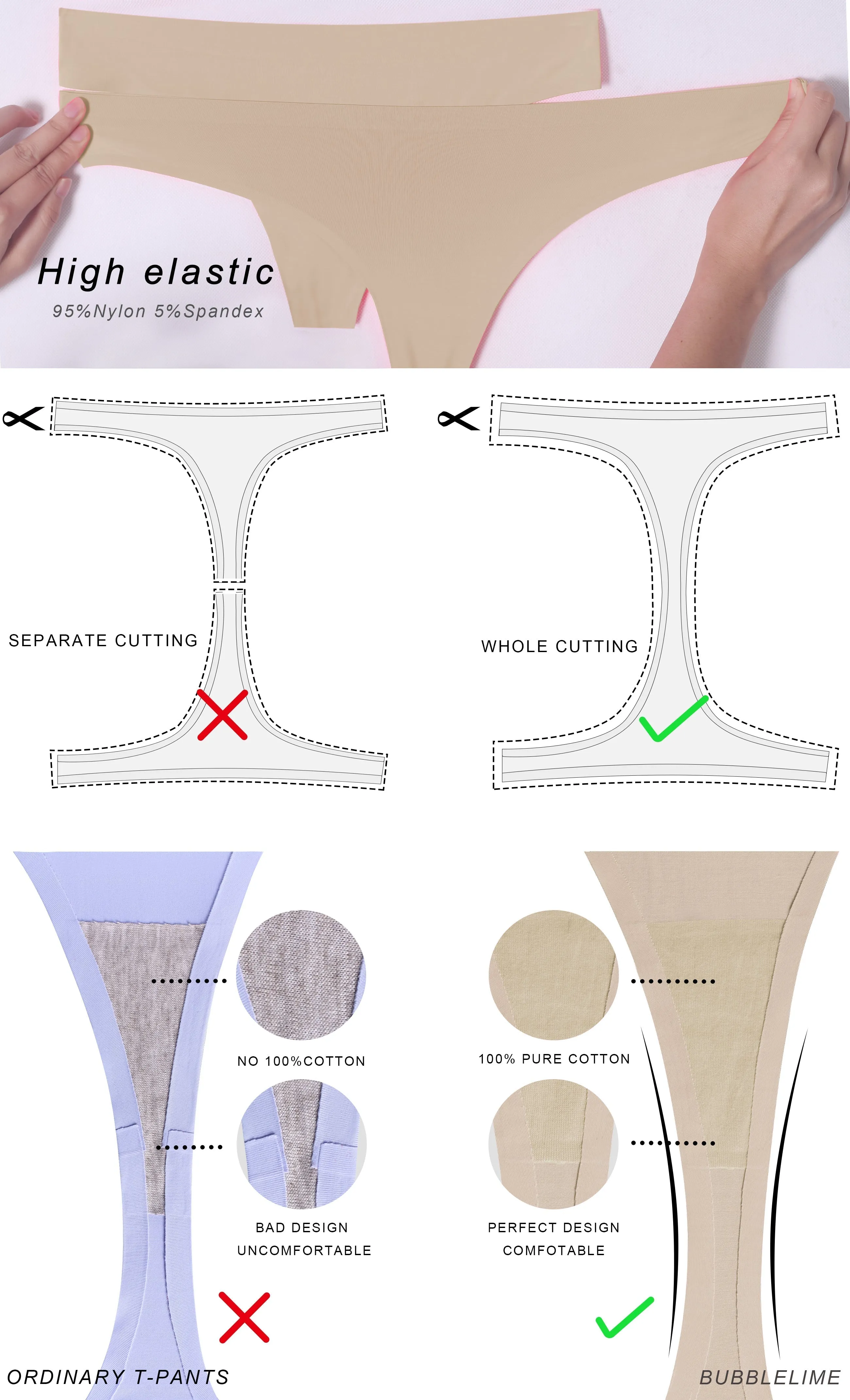 Invisibles Sports Thongs Underwear Skin_yogastudio