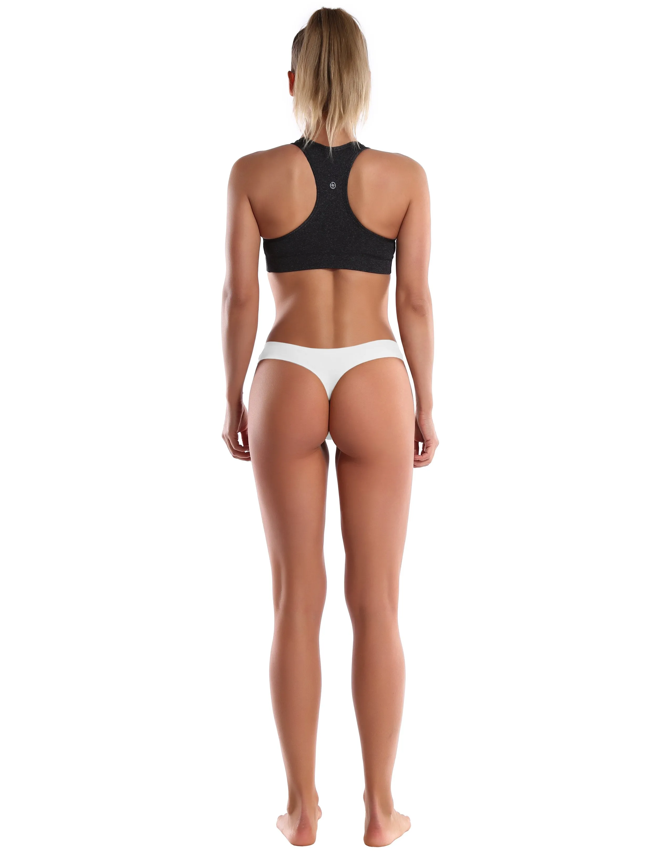 Invisibles Sports Thongs Underwear White ins_Gym