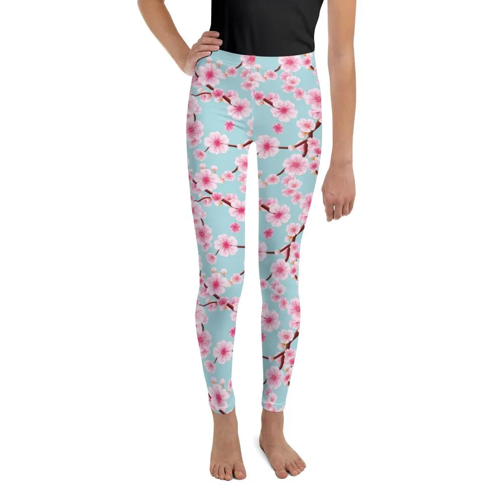 Japanese Cherry Blossom Youth Leggings