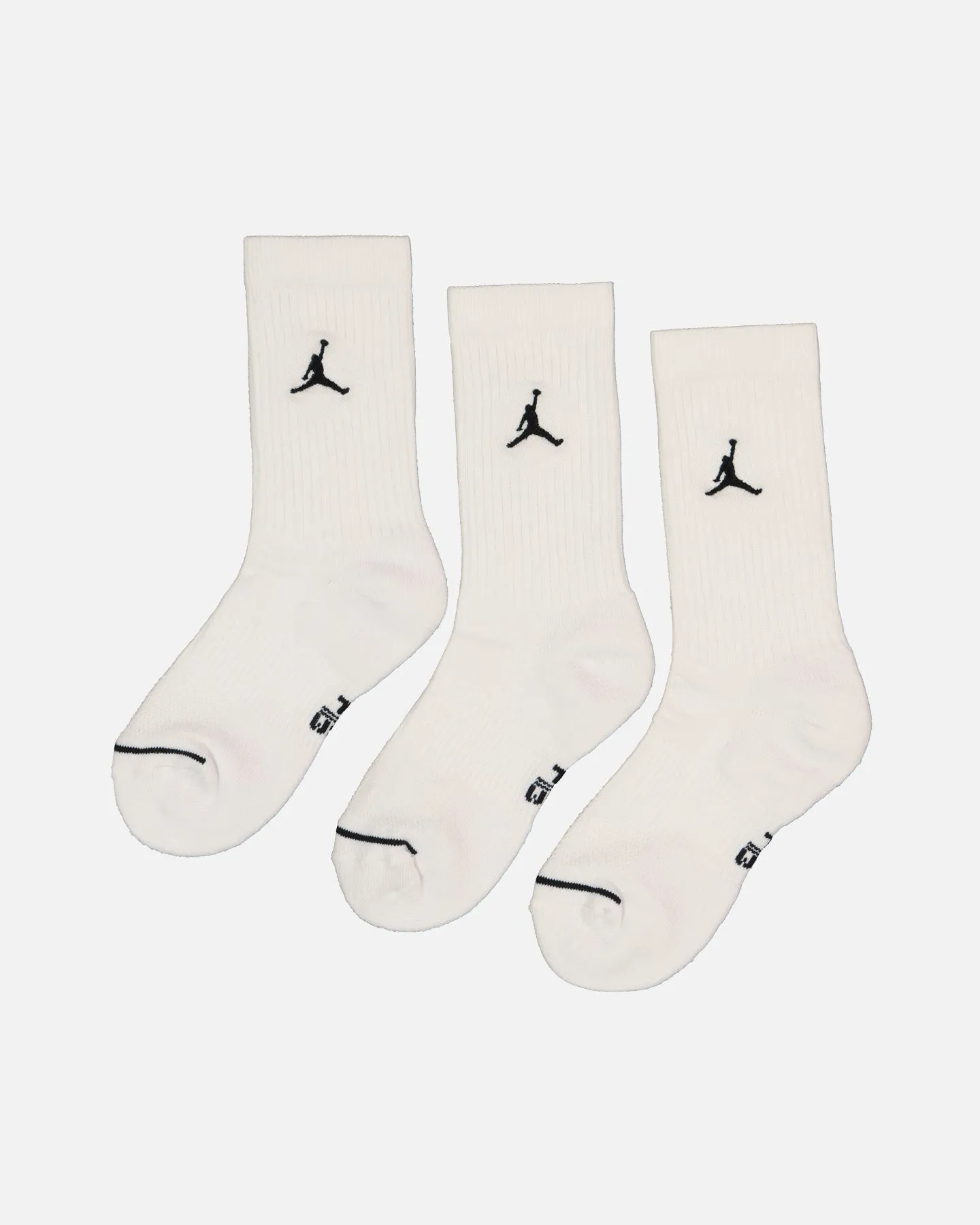 Jordan Unisex Jordan Everyday Cushioned Crew Socks 3 Pack White/Black