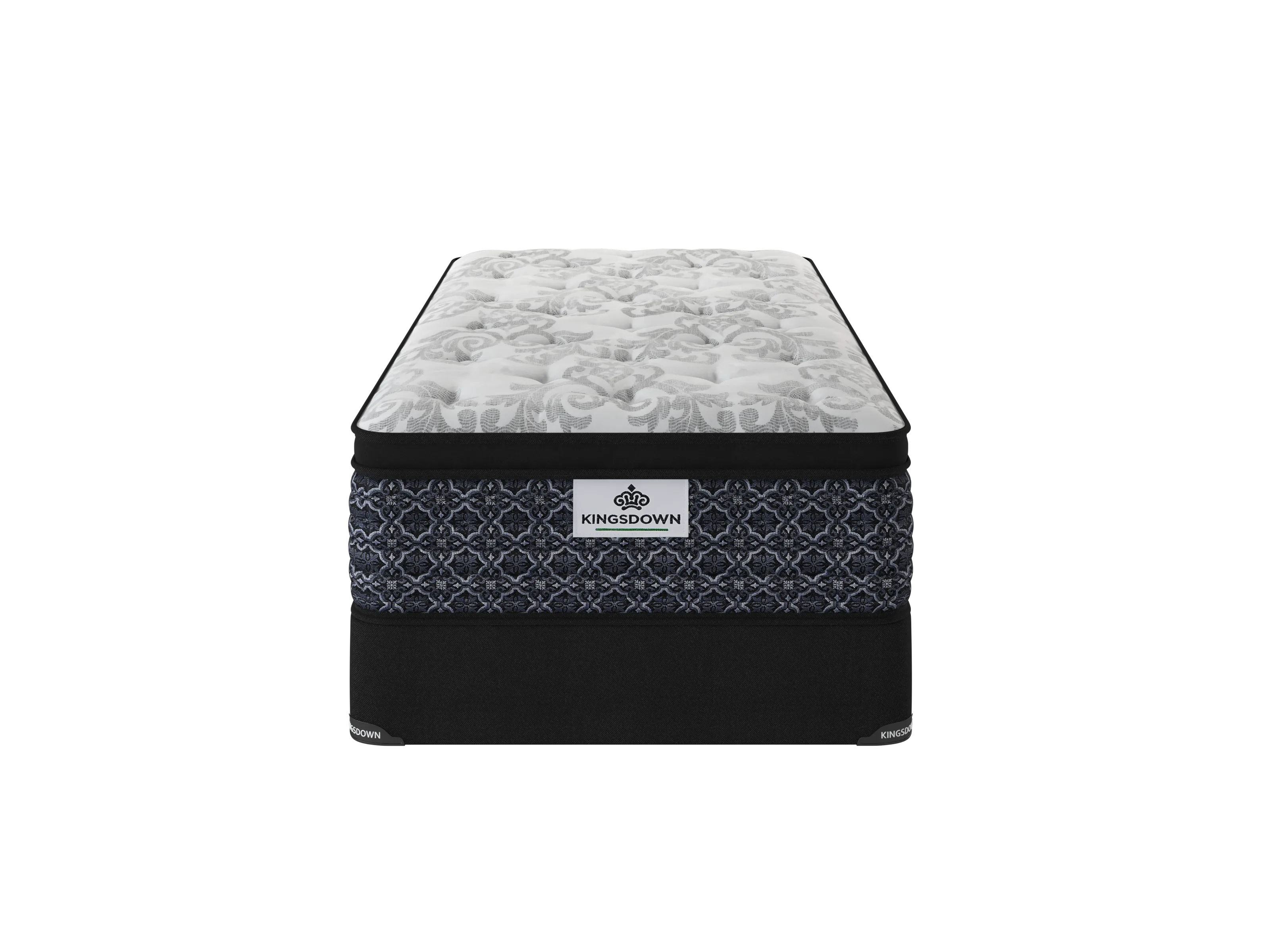 Kingsdown Percy Medium Euro Top Twin Mattress and Boxspring Set