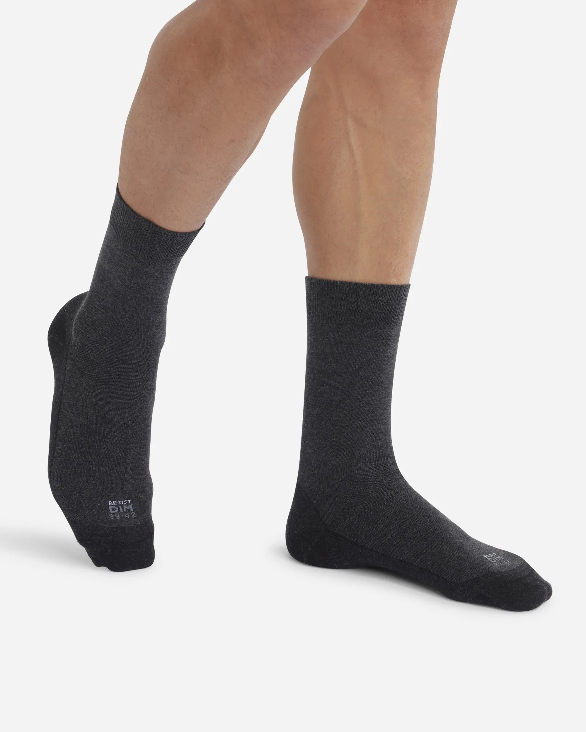 Lot de 2 paires de chaussettes homme Anthracite Chiné Ultra Resist